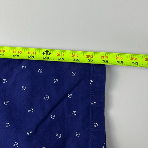Talbots Navy White Anchor Stretch Cotton Relaxed Chino Pants Womens 12 Nautical‎ - Picture 11 of 12